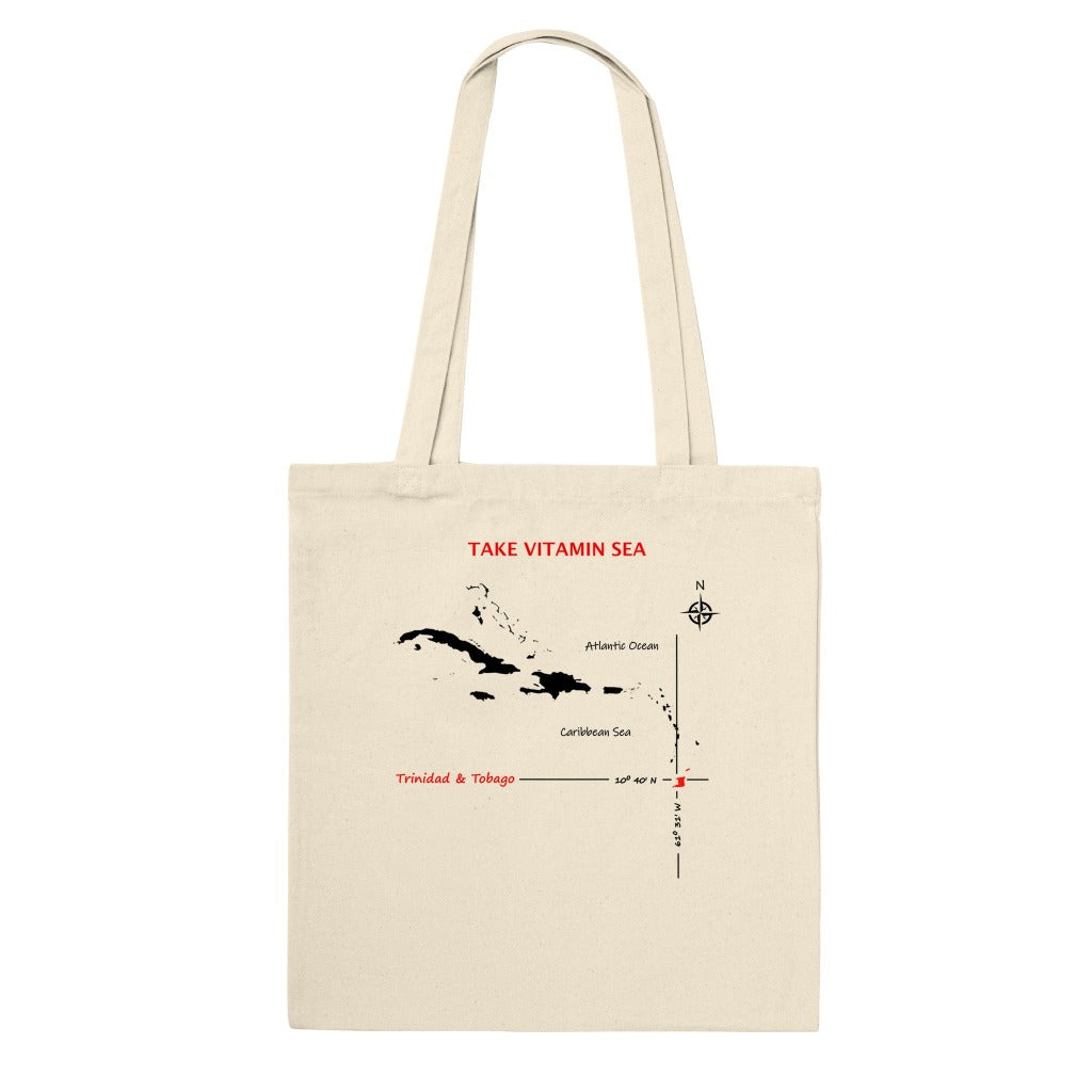 LazeyDaze Caribbean Trinidad and Tobago premium tote bag